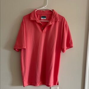 PGA Tour Men's Coral Pink Performance Polo